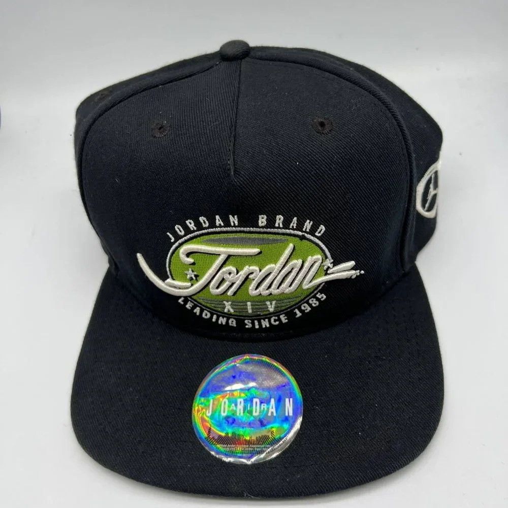 Air Jordan XIV Trophy 23 Jumpman Hat‎ Snapback Cap Black Men